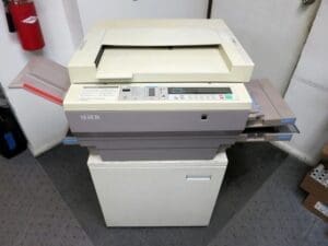 Xerox Copier from 1985 to 1989. 1980s copiers