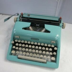 Royal Heritage Typewriter in Teal Green With Sparkle