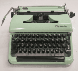 Olympia SM3-SM4 Typewriter in Mint Green