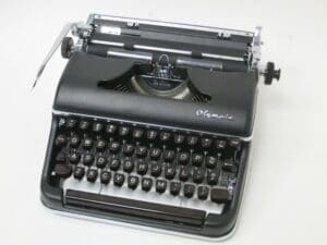 Black And Silver Tone Typewriter