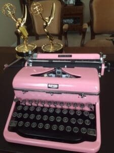 Shiny Pink Typewriter