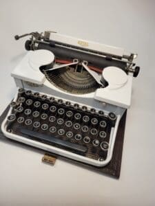 Royal Typewriter in White from the 1930's