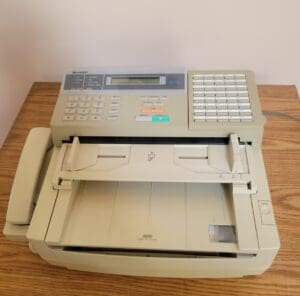 Sharp Fax Machine 1989-1991; 1980s fax machines, 1990s fax machines