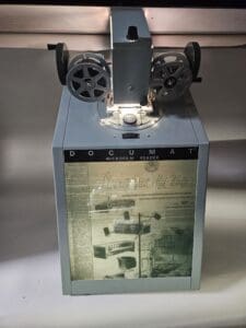 Documat Microfilm Reader circa late 1960s - early 1970s, Karl Business Machine props.